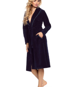 Szlafrok De Lafense 390 Lydie Welur 3XL-5XL damski - obrazek 7