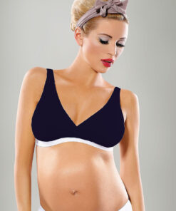 Biustonosz soft Mitex bez fiszbin Lilly Basic Granat Mama