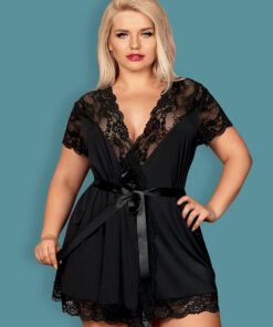 Peniuar Obsessive Peignoir 810-PEI-1 S-2XL - obrazek 4