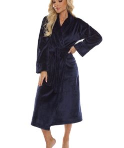 Szlafrok De Lafense 628 Abigail długi M-2XL damski - obrazek 9