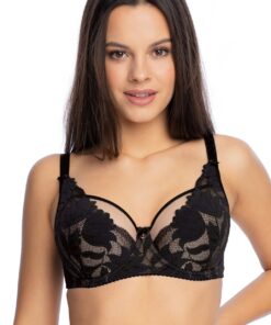 Biustonosz semi soft Gaia BS 1134 Keto czarny - obrazek 2