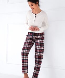 Piżama Sensis Mollie Interlock/Flanela dł/r S-XL