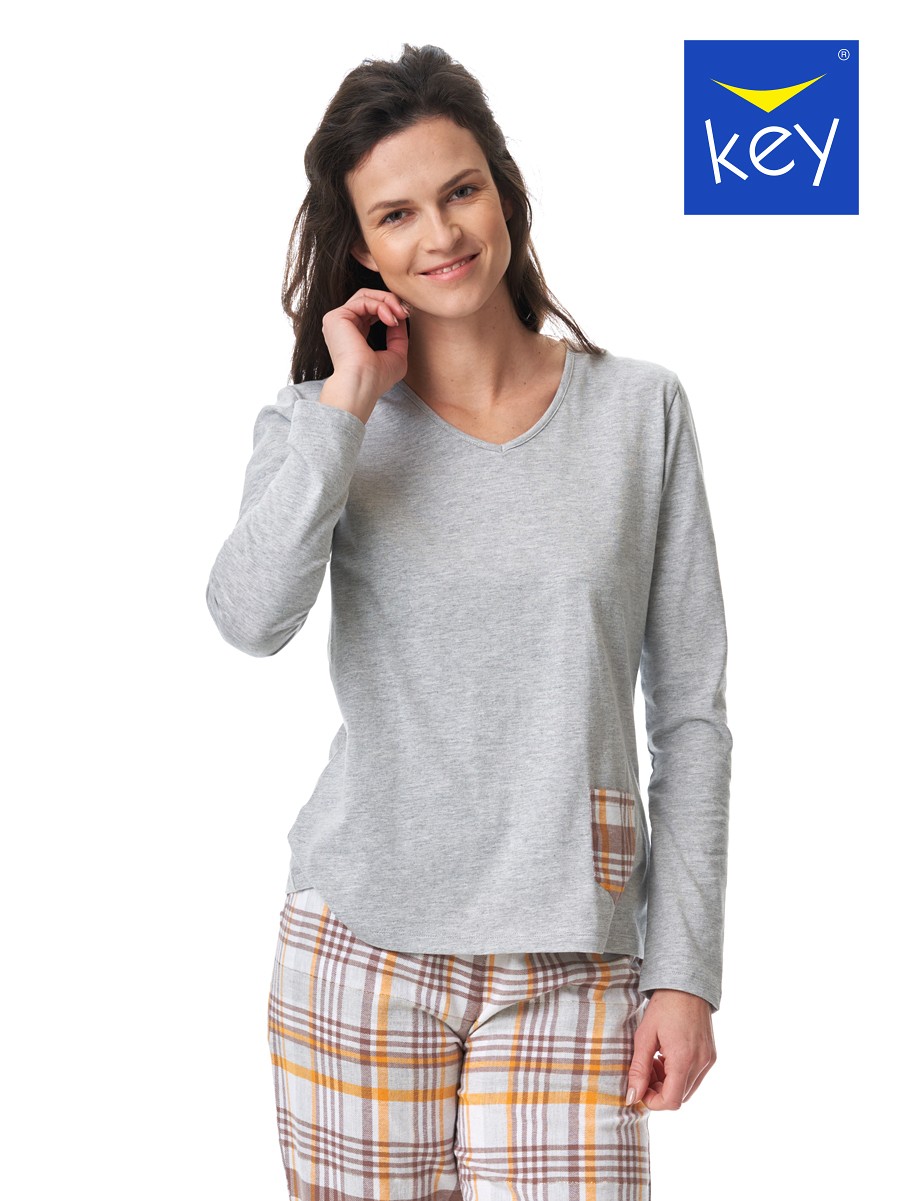 Piżama Key LNS 458 B23 Flanela S-XL damska - obrazek 4