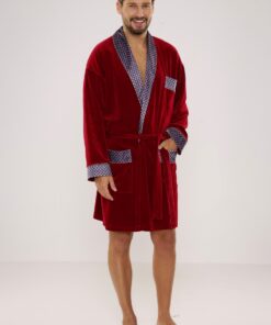 Szlafrok De Lafense 772 Bonjour krótki 3XL-4XL męski