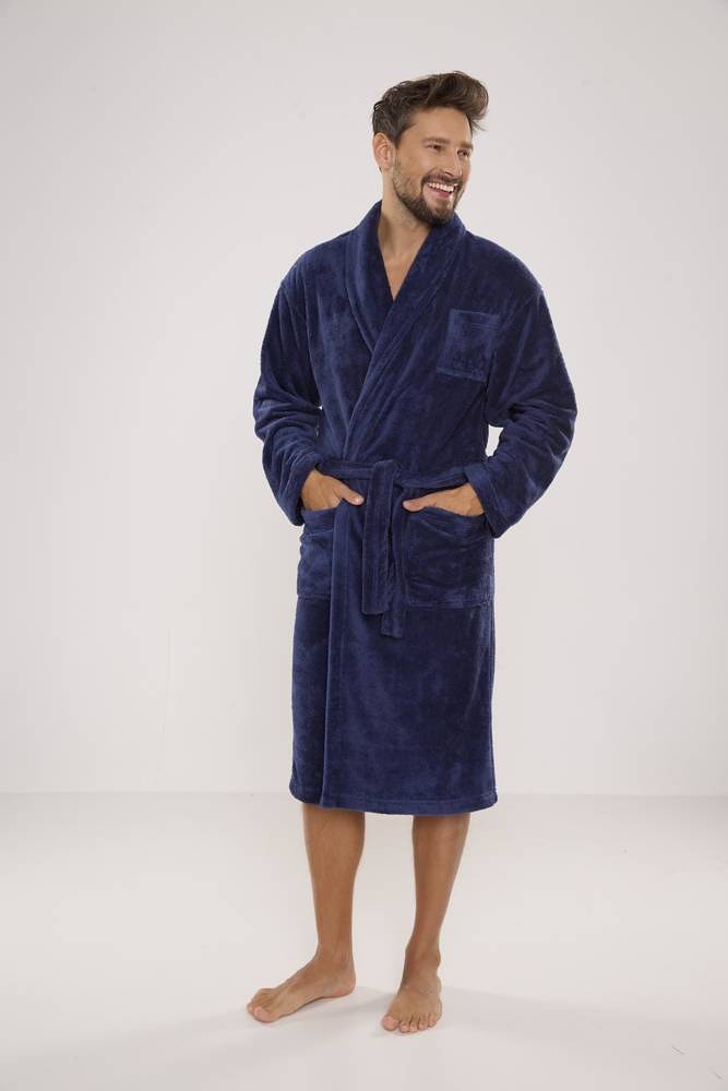 Szlafrok De Lafense 811 Plusz M-2XL męski - obrazek 2