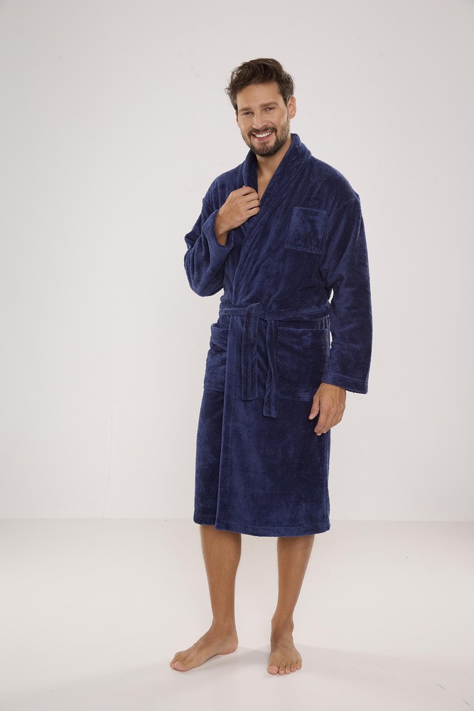 Szlafrok De Lafense 811 Plusz M-2XL męski - obrazek 3