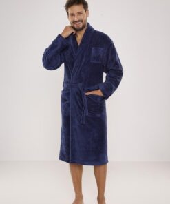 Szlafrok De Lafense 811 Plusz M-2XL męski - obrazek 4