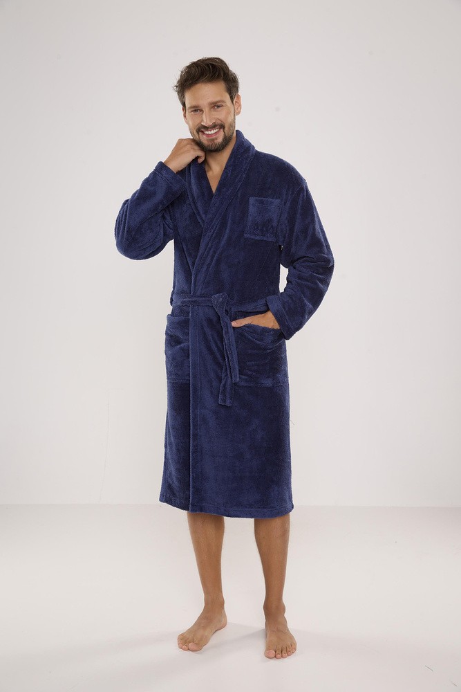 Szlafrok De Lafense 811 Plusz M-2XL męski - obrazek 4