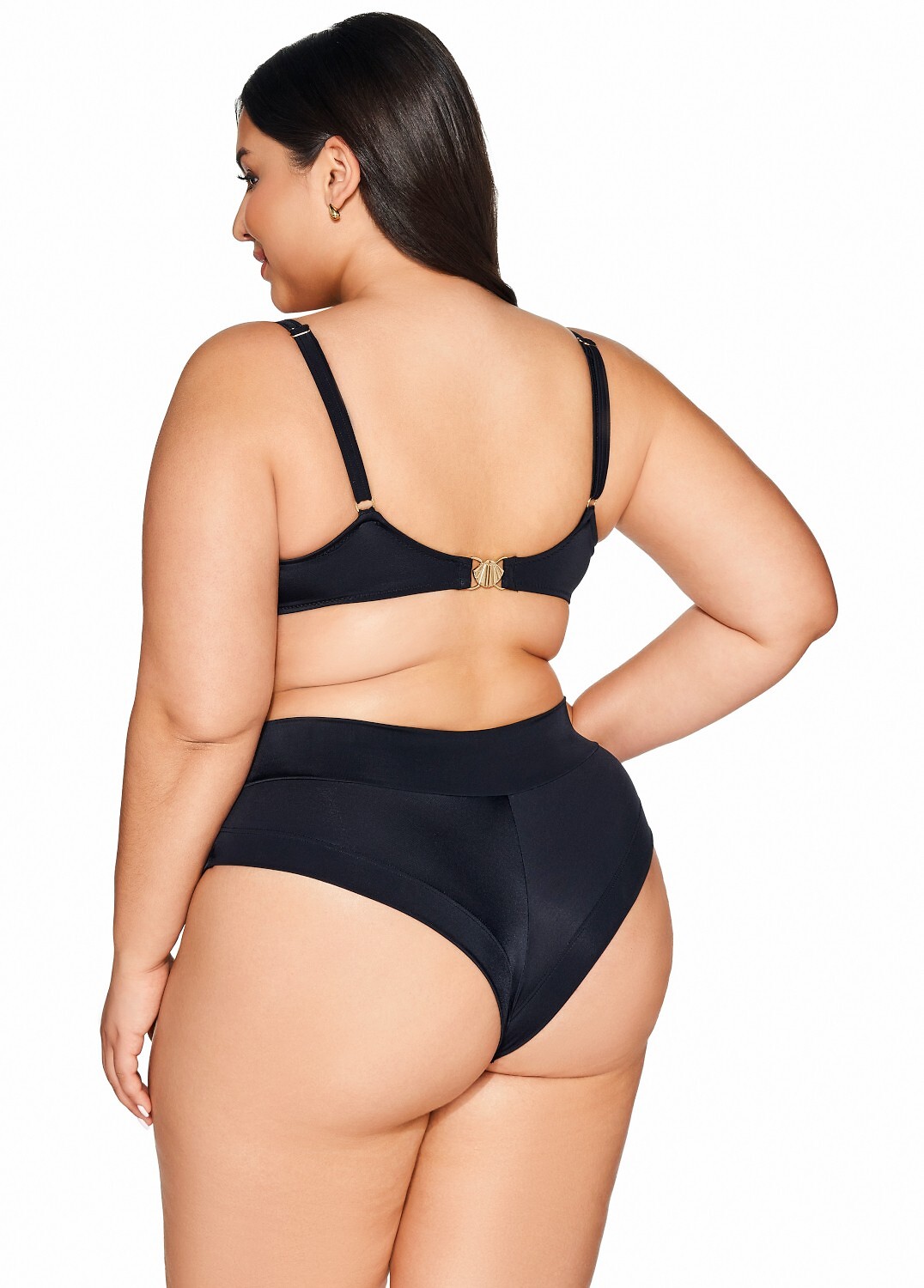 Figi kąpielowe Ava SF 13/15/B Black Brazyliany S-3XL - obrazek 3
