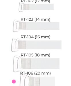 Ramiączka Julimex RT 106 silikonowe z metalowym zaczepem 20 mm