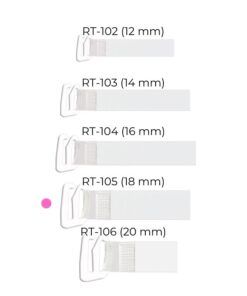 Ramiączka Julimex RT 105 silikonowe z metalowym zaczepem 18 mm