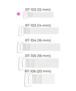 Ramiączka Julimex RT 102 silikonowe z metalowym zaczepem 12 mm