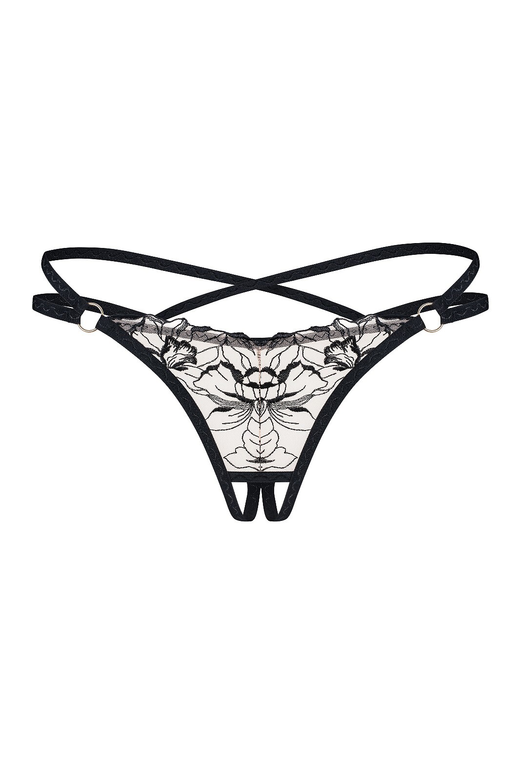 Stringi Obsessive Vila Blanes Crotchless XS-2XL - obrazek 2