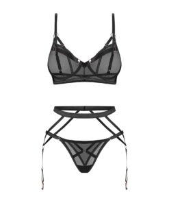 Komplet Obsessive Euridia 3-częściowy Set XS-2XL - obrazek 2