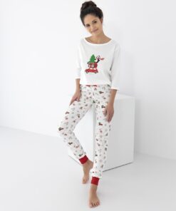 Piżama Sensis Lillian 3/4 Christmas S-XL - obrazek 3