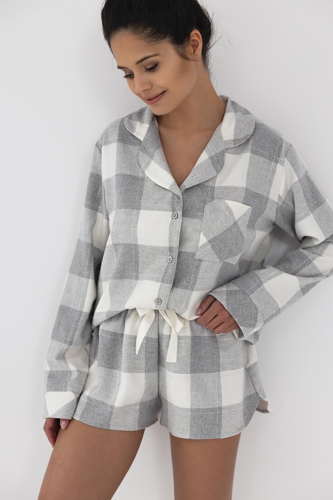 Piżama Sensis Joanna dł/r S-XL rozpinana - obrazek 4