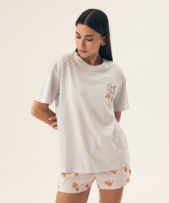 Piżama Henderson Ladies 42684 Naranja kr/r S-2XL - obrazek 4