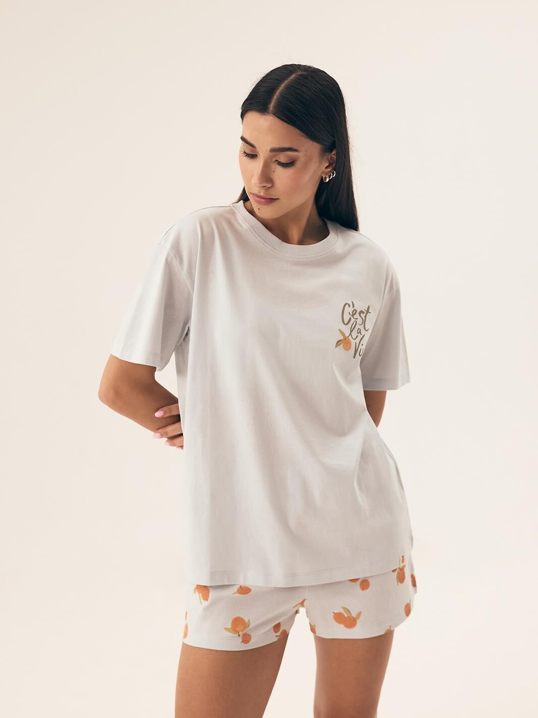 Piżama Henderson Ladies 42684 Naranja kr/r S-2XL - obrazek 4