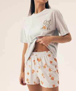 Piżama Henderson Ladies 42684 Naranja kr/r S-2XL - obrazek 8