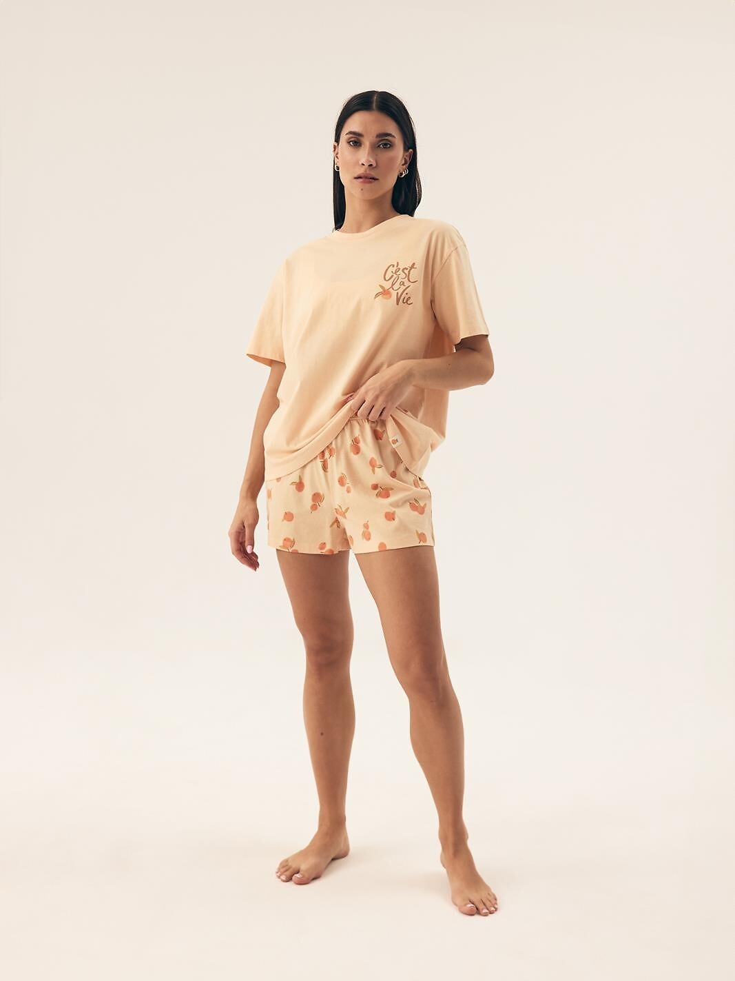 Piżama Henderson Ladies 42684 Naranja kr/r S-2XL