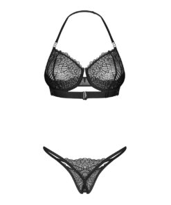 Alternative view of Komplet Obsessive Iliosa 2-pcs Crotlchless Set S-XL