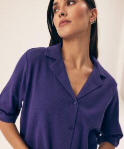 Piżama Henderson Ladies 43348 Nilsa 2 kr/r S-L rozpinana - obrazek 4