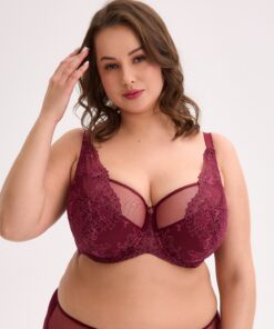 Alternative view of Biustonosz semi soft Gaia BSM 1313 Jovana Maxi Bordowy