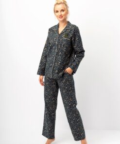 Piżama Key LNS 706 B25 dl/r S-XL rozpinana damska - obrazek 2
