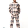 Piżama Key MNS 443 B25 dł/r 3XL-4XL rozpinana męska