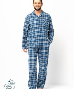 Piżama Key MNS 492 B25 dł/r M-2XL rozpinana męska