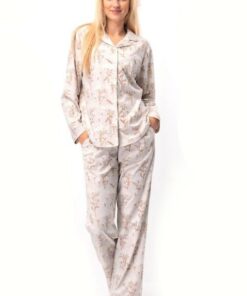 Piżama Key LNS 567 B25 dł/r S-XL rozpinana damska