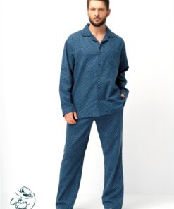 Piżama Key MNS 815 B25 dł/r 3XL-4XL rozpinana męska