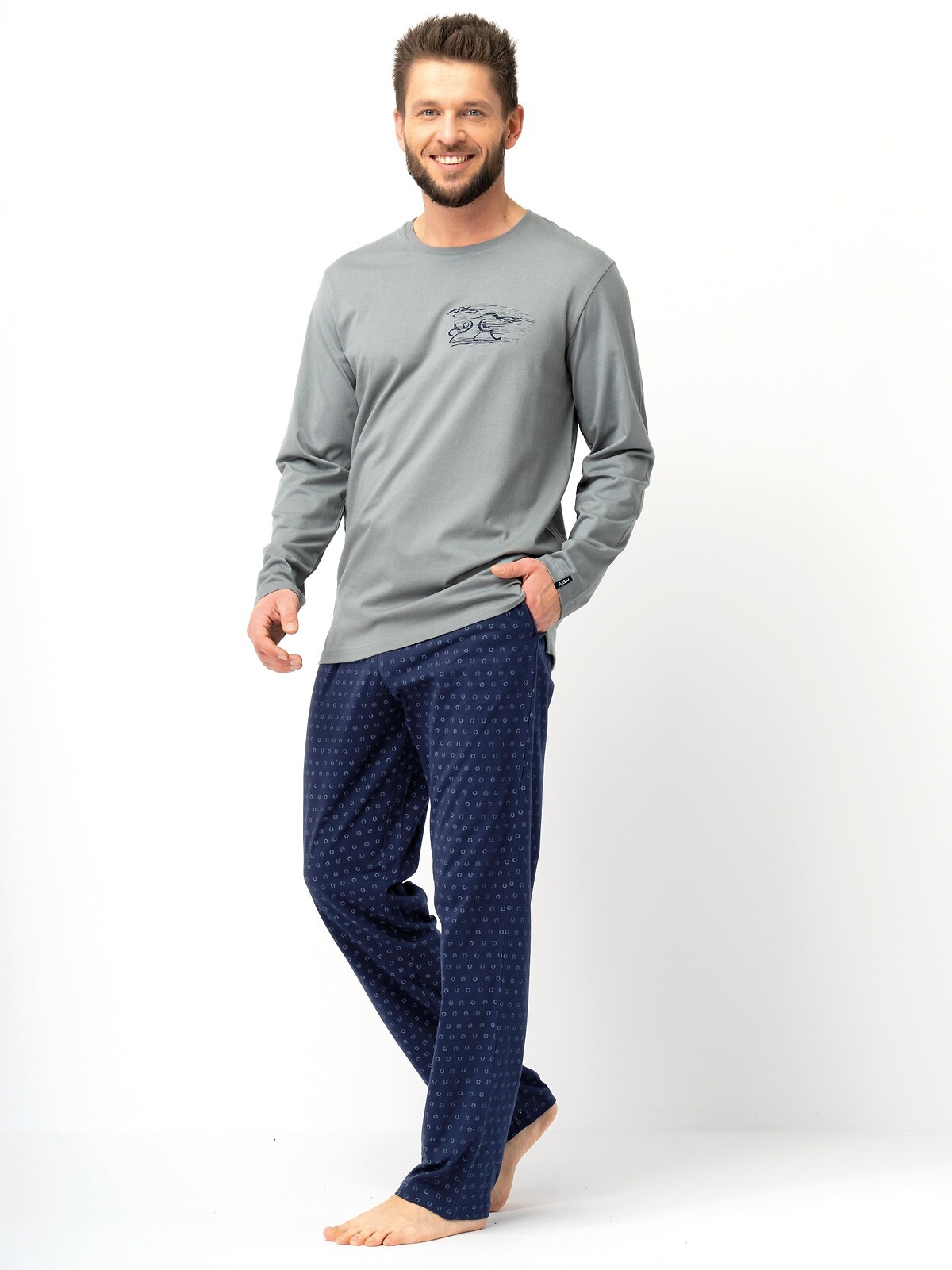 Piżama Key MNS 612 B25 dł/r M-2XL męska