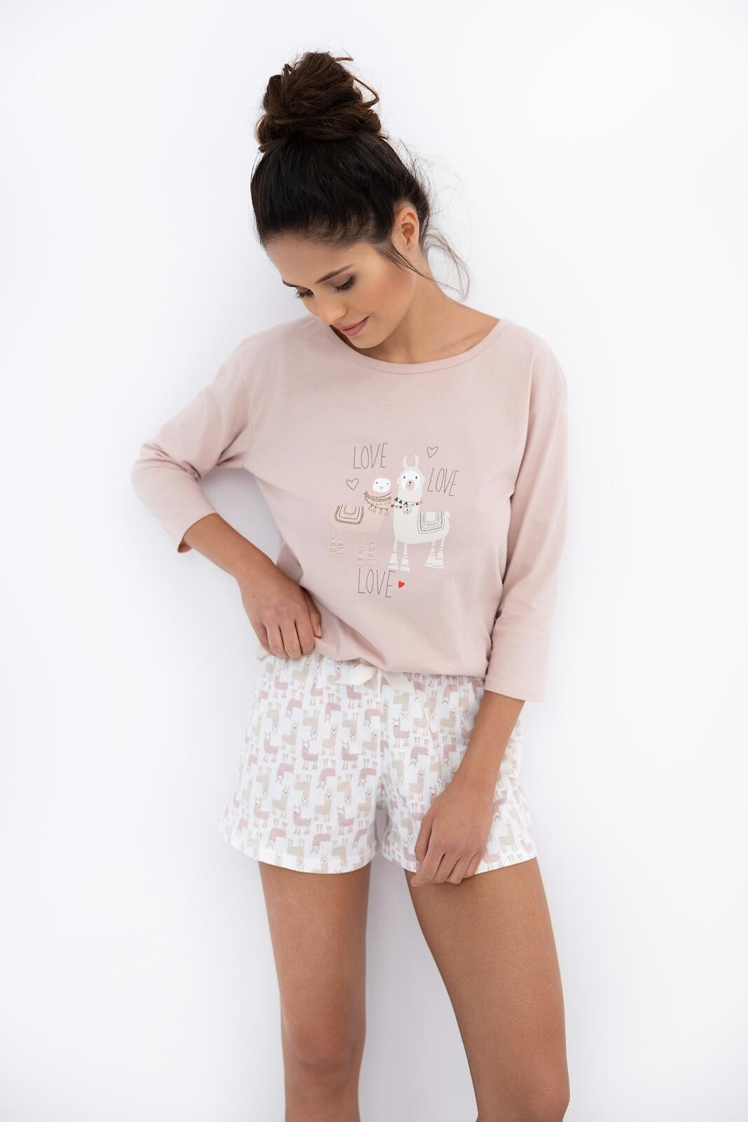 Piżama Sensis Lama 3/4 S-XL - obrazek 3