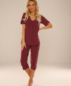 Piżama De Lafense 878 Dahlia kr/r M-2XL - obrazek 5
