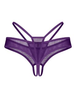 Stringi Obsessive Vibres Crotchless Thong S-3XL - obrazek 4