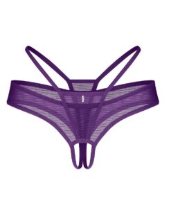 Stringi Obsessive Vibres Crotchless Thong S-3XL - obrazek 2