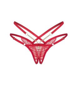Stringi Obsessive Matildea Crotchless Thong S-3XL - obrazek 4