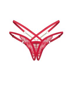 Stringi Obsessive Matildea Crotchless Thong S-3XL - obrazek 2