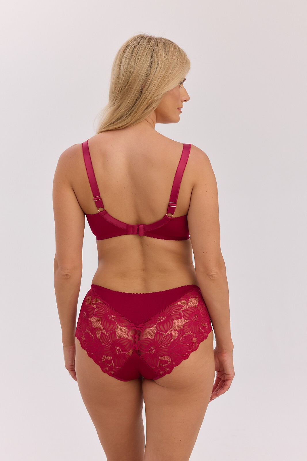 Biustonosz semi soft Gaia BS 1372 Mary Bordowy - obrazek 4