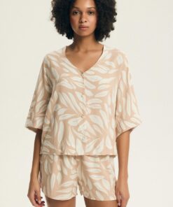 Piżama Henderson Ladies 43688 Dextra 3/4 S-3XL rozpinana