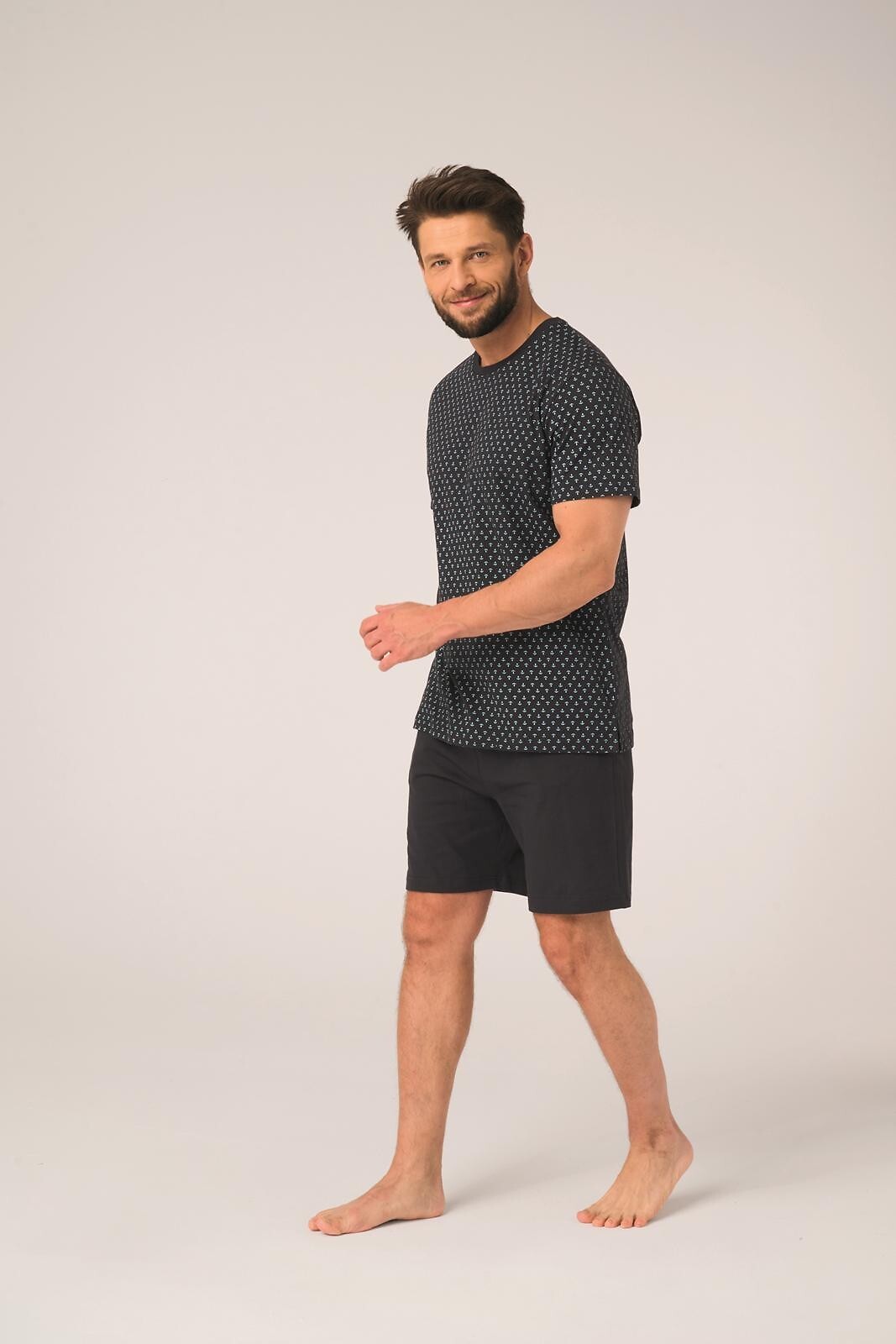 Piżama Key MNS 936 A26 kr/r 3XL-4XL męska