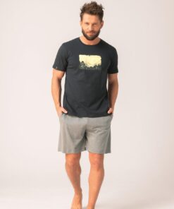 Piżama Key MNS 637 A26 kr/r 3XL-4XL męska