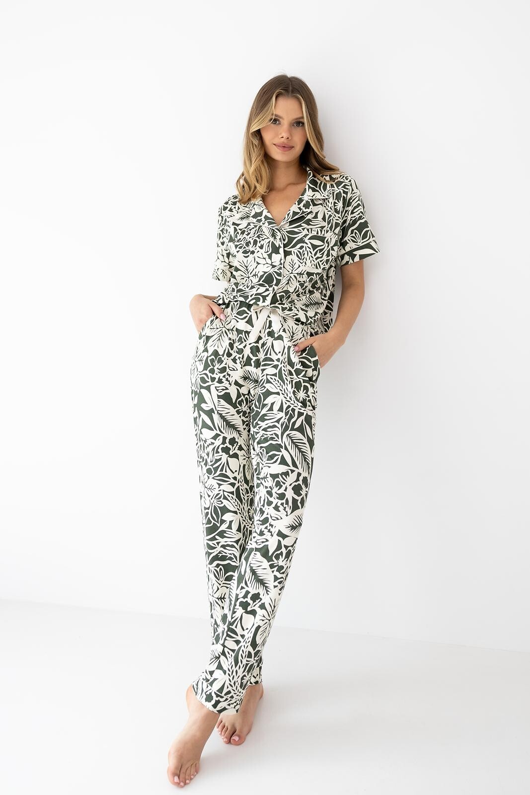 Piżama Sensis Louise kr/r XS-2XL rozpinana - obrazek 5
