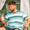 Piżama Key MNS 326 A26 kr/r M-2XL