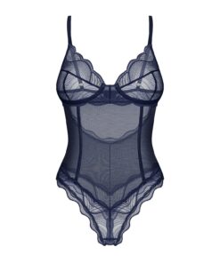 Alternative view of Body Obsessive Nightly Blue Crotchless Teedy XS-2XL