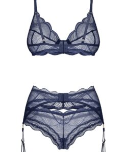 Komplet Obsessive Nightly Blue 3-PCS Set XS-2XL - obrazek 5