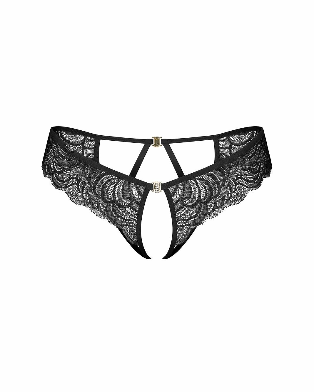 Figi Obsessive Divienne Crothless Thong S-3XL - obrazek 5