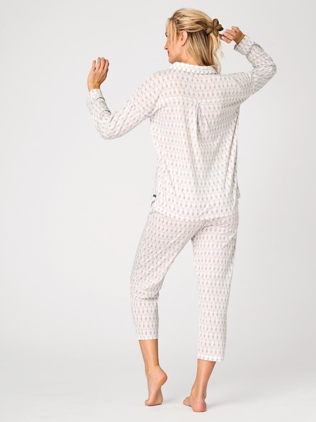 Piżama Key LNS 879 A26 kr/r 2XL-3XL rozpinana - obrazek 3