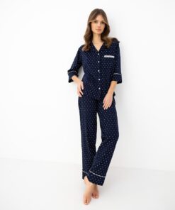 Piżama Sensis Parker 3/4 S-XL rozpinana